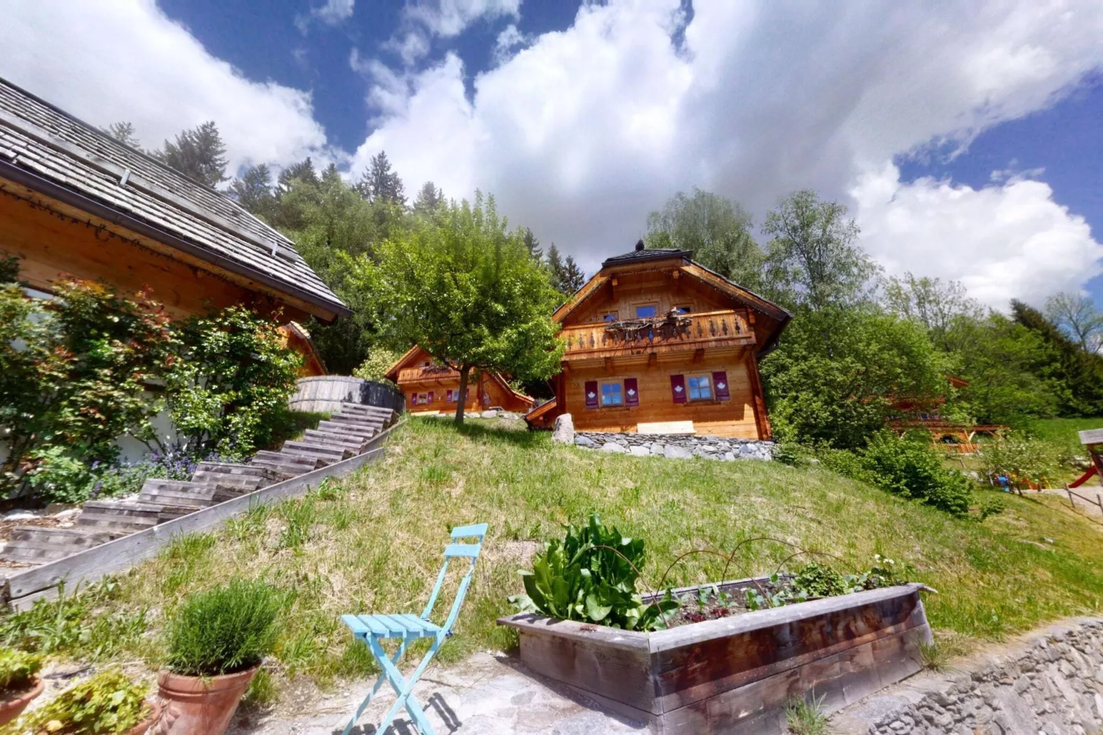 Naturdorf Oberkühnreit-Tuinen zomer