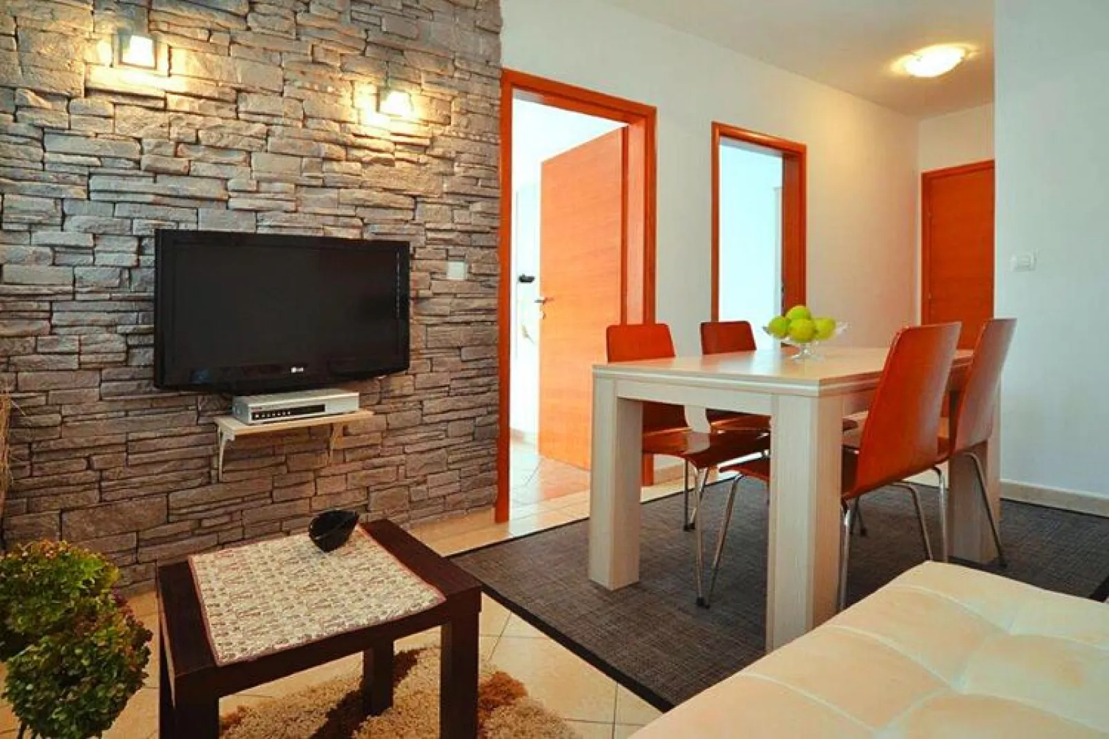 A4C - Apartments Vaal Rovinj - AP 1 - ca 37 qm für 3 Pers-Woonkamer
