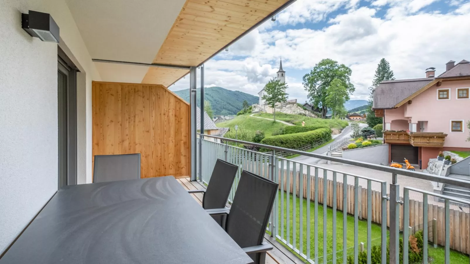 Ski Nature Apartment Lungau Top 9-Terrasbalkon