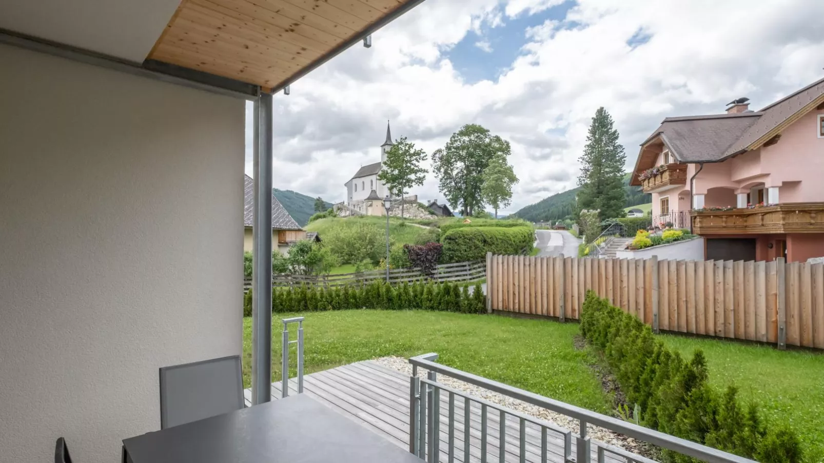 Ski Nature Apartment Lungau Top 2-Terrasbalkon