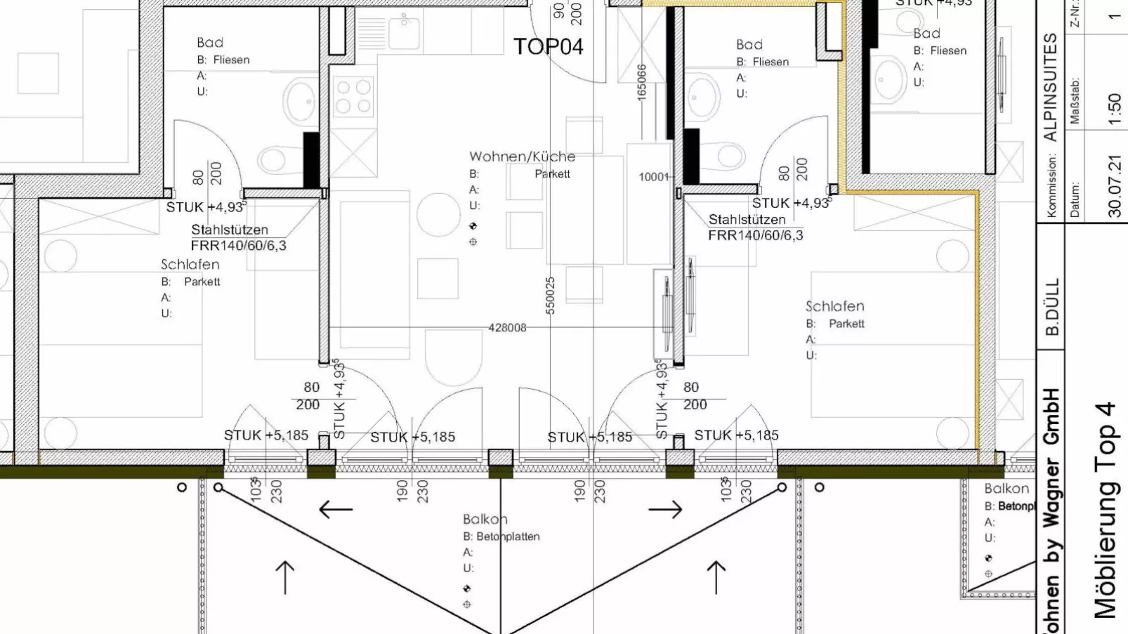 Falken Suites TOP 4-Plattegrond