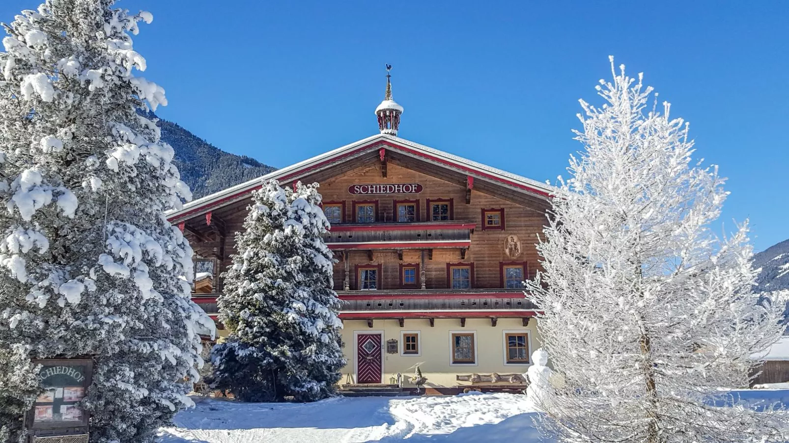 Landhaus Schiedhof-Exterieur winter