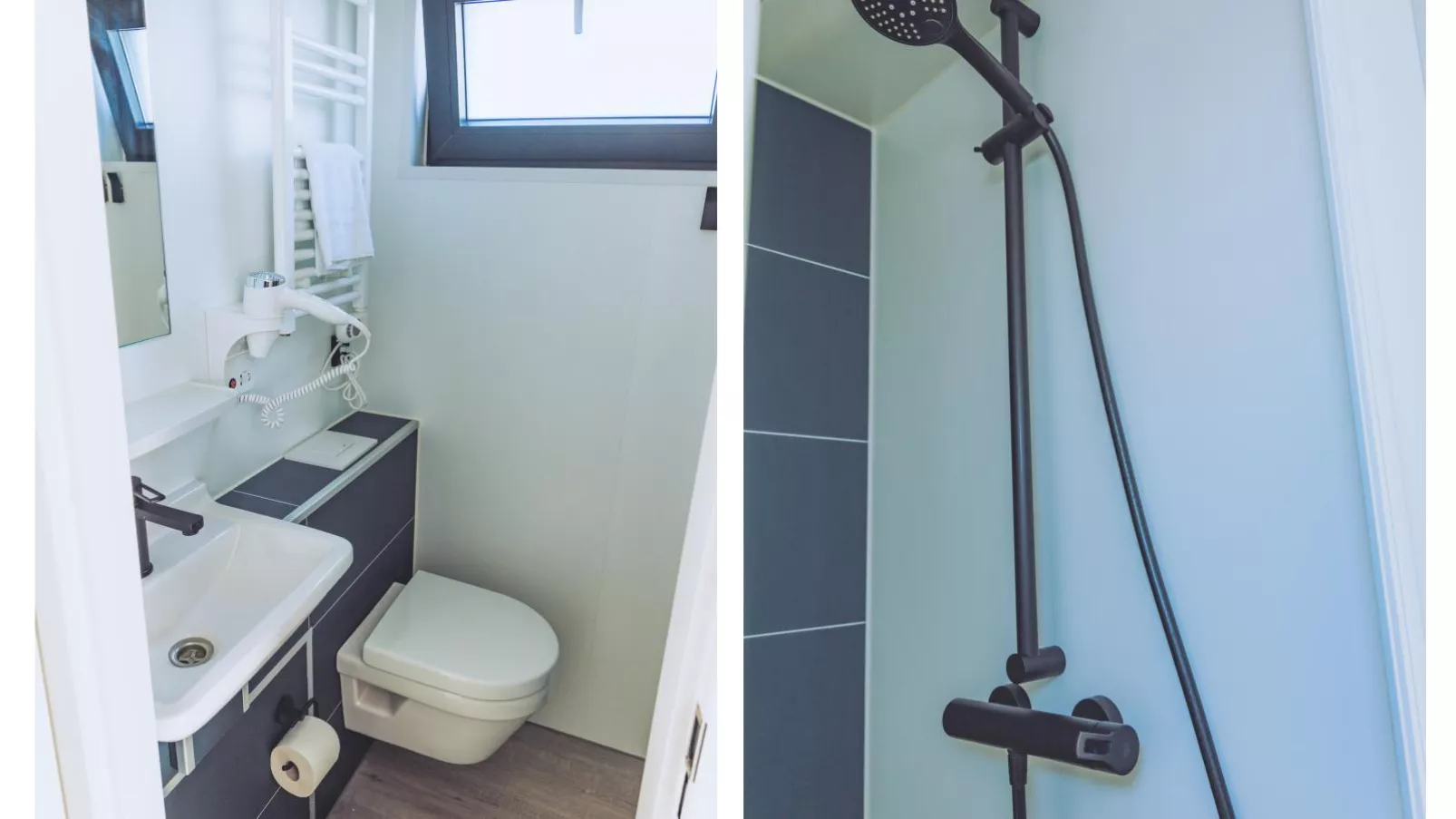 Tiny houseboat Parel I - airco-Badkamer