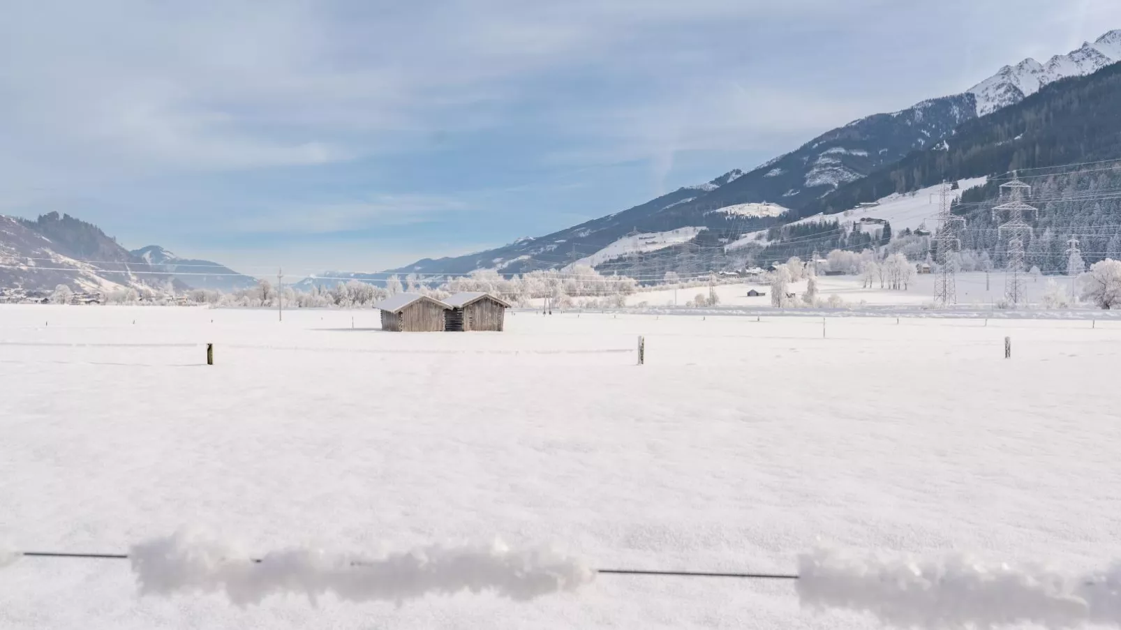Chalet Aquila-Gebied winter 1km