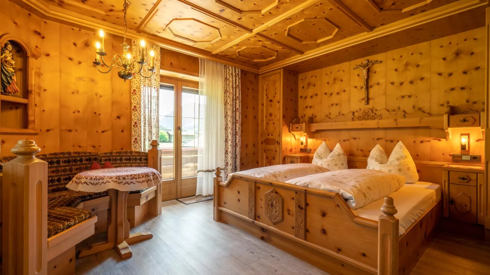 Tiroler Gästehaus-Slaapkamer