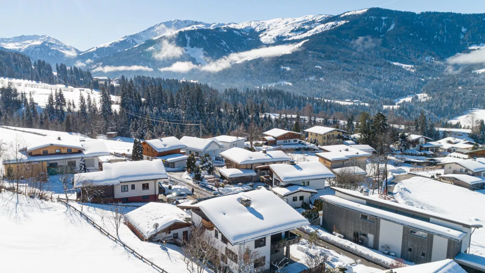 Chalet Josef-Gebied winter 1km