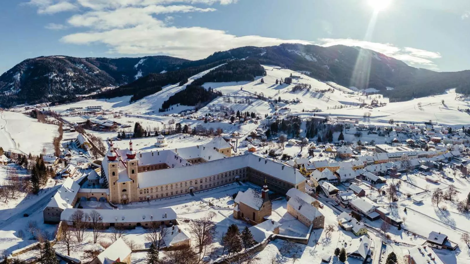 Grebenzen Lodge Pabstin 36B-Gebied winter 1km