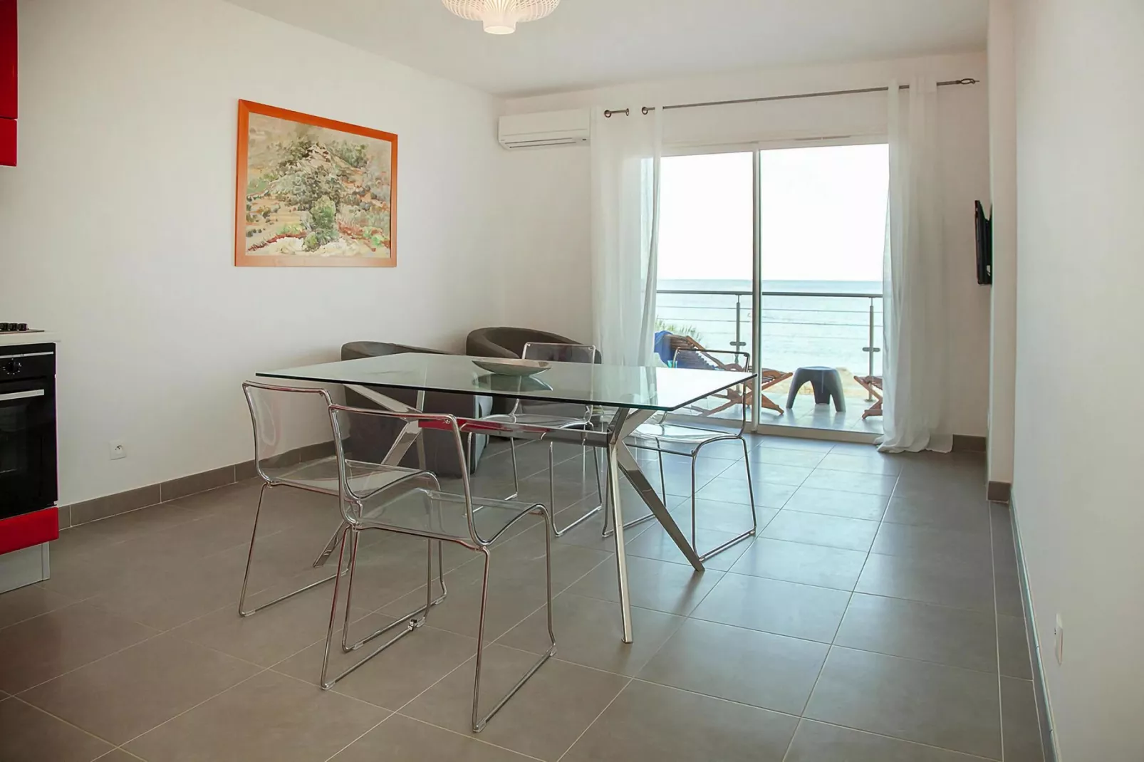 Villa Tyrrenia Rogliano / T3 Terrasse - de 52 m2 à 72 m2 - VUE CAP-Woonkamer