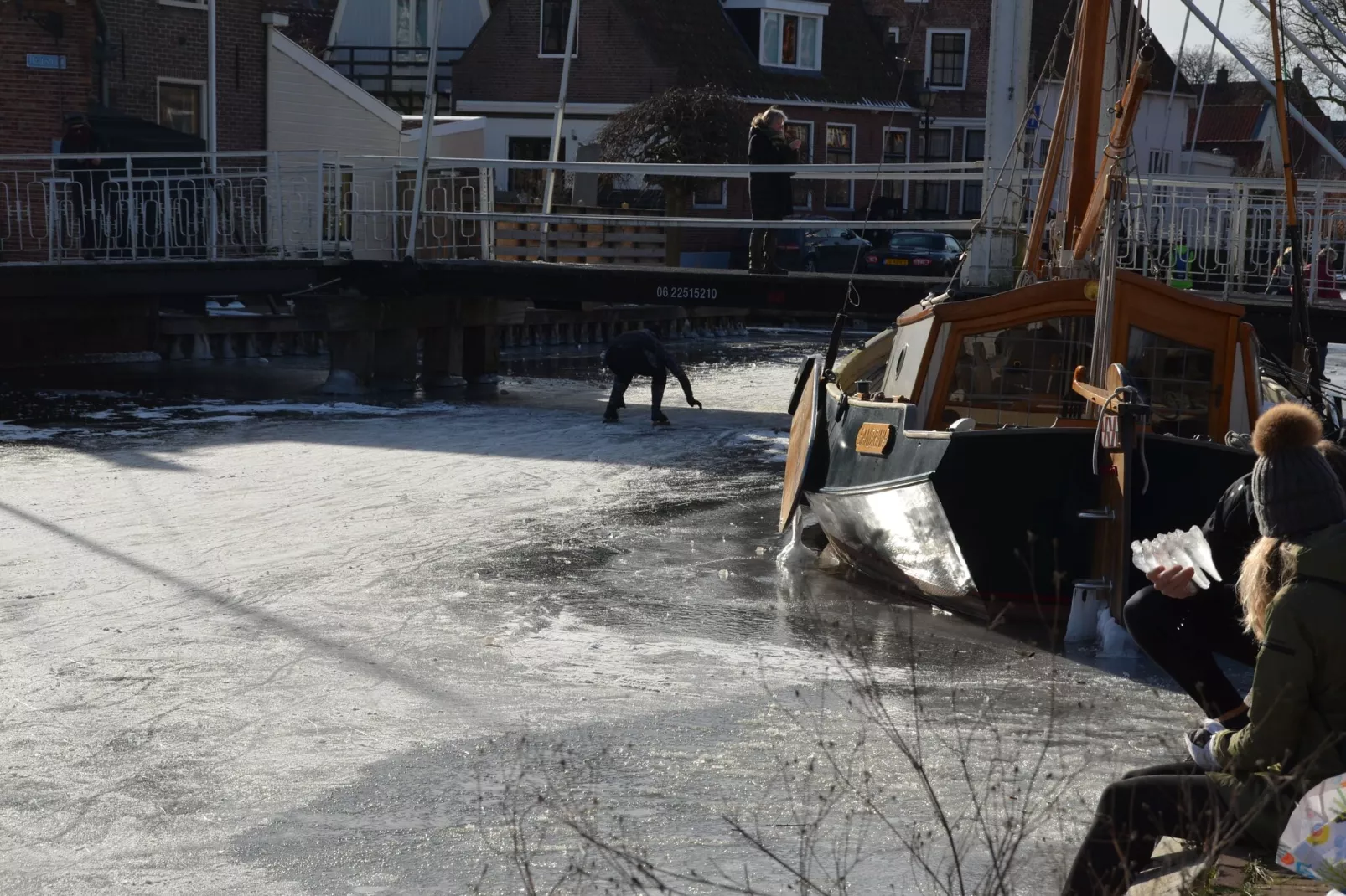 Edammer Vissershuisje-Gebied winter 1km