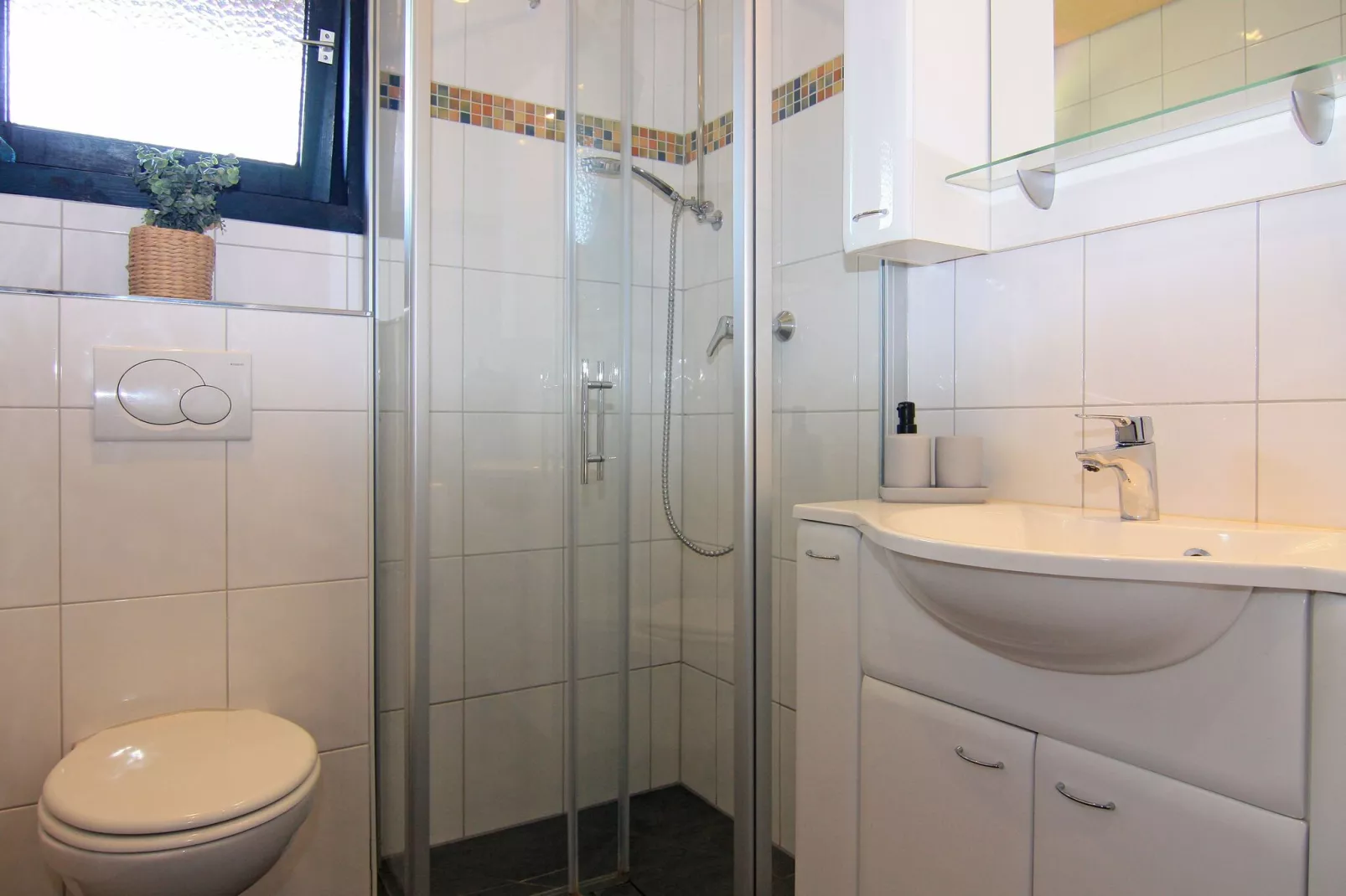 Blockhaus Damp-Badkamer
