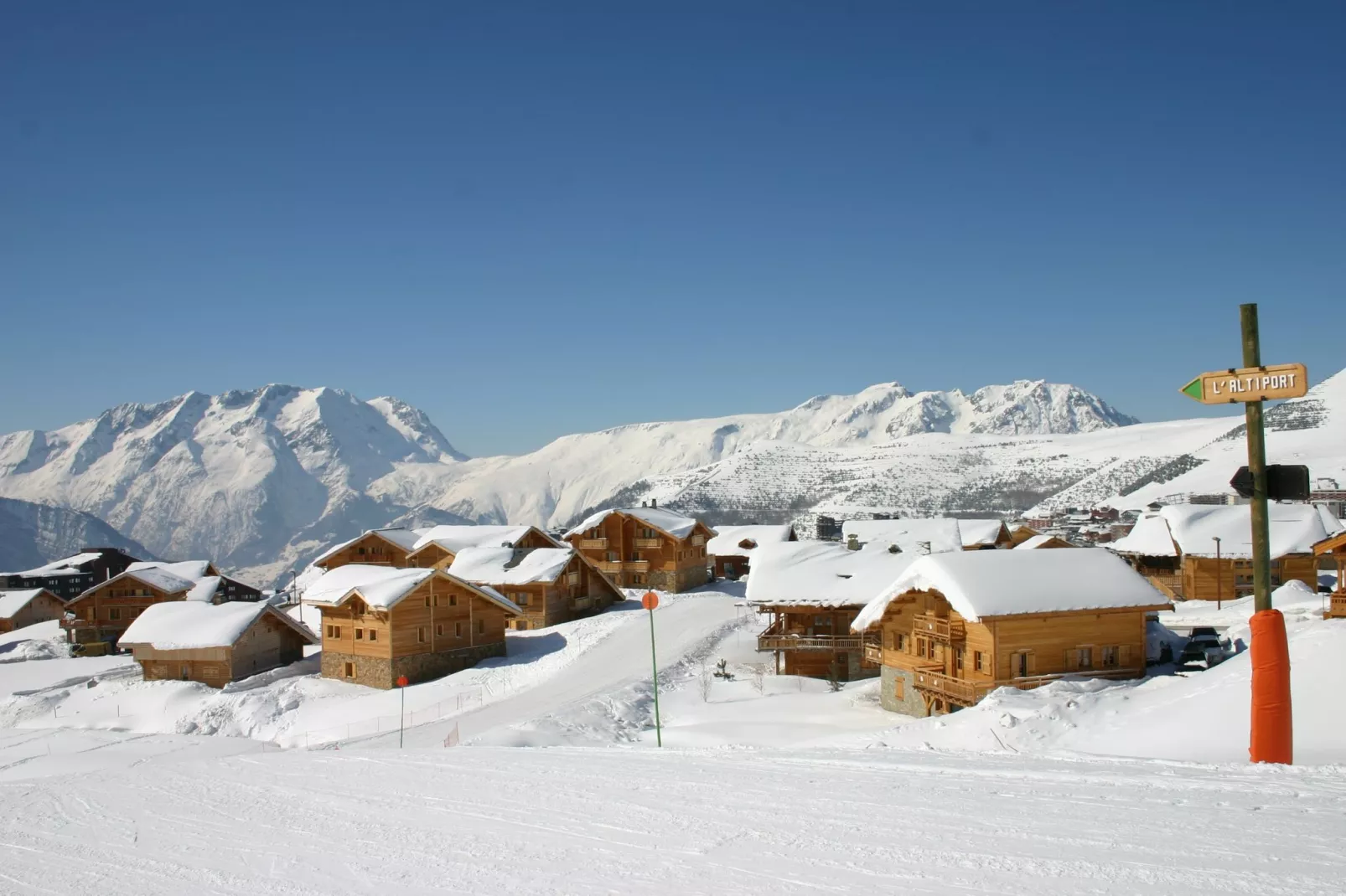 Les Chalets de l'Altiport 4-Uitzicht winter
