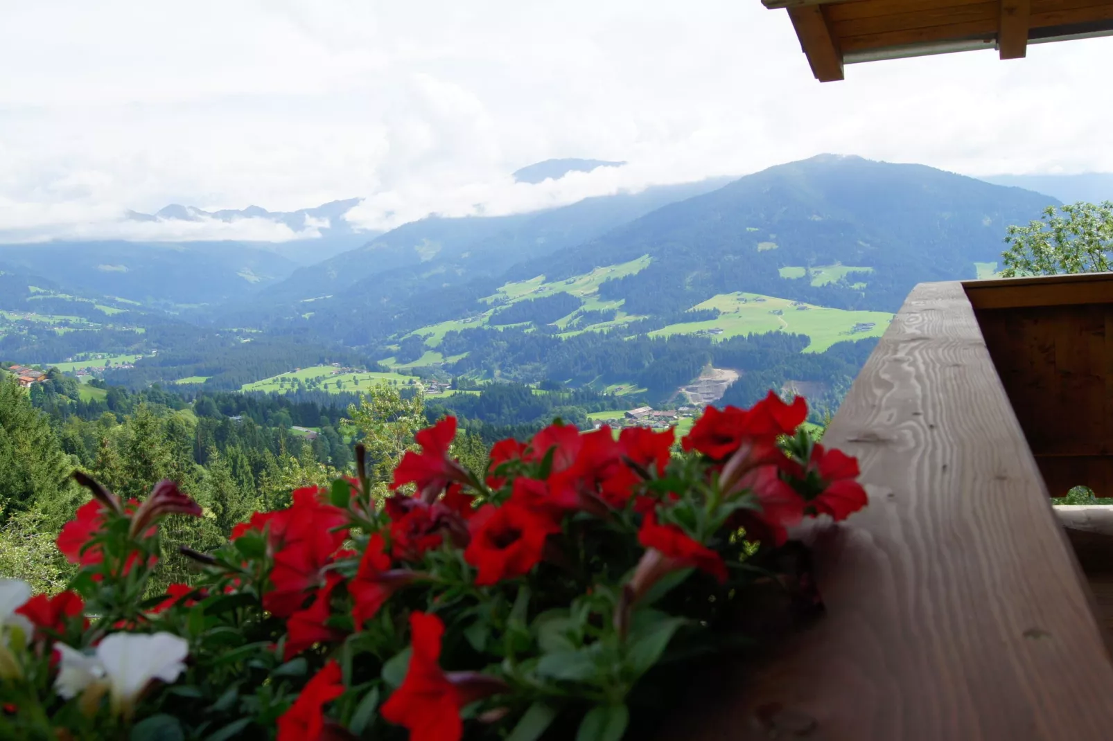 Chalet Hohe Salve-Uitzicht zomer