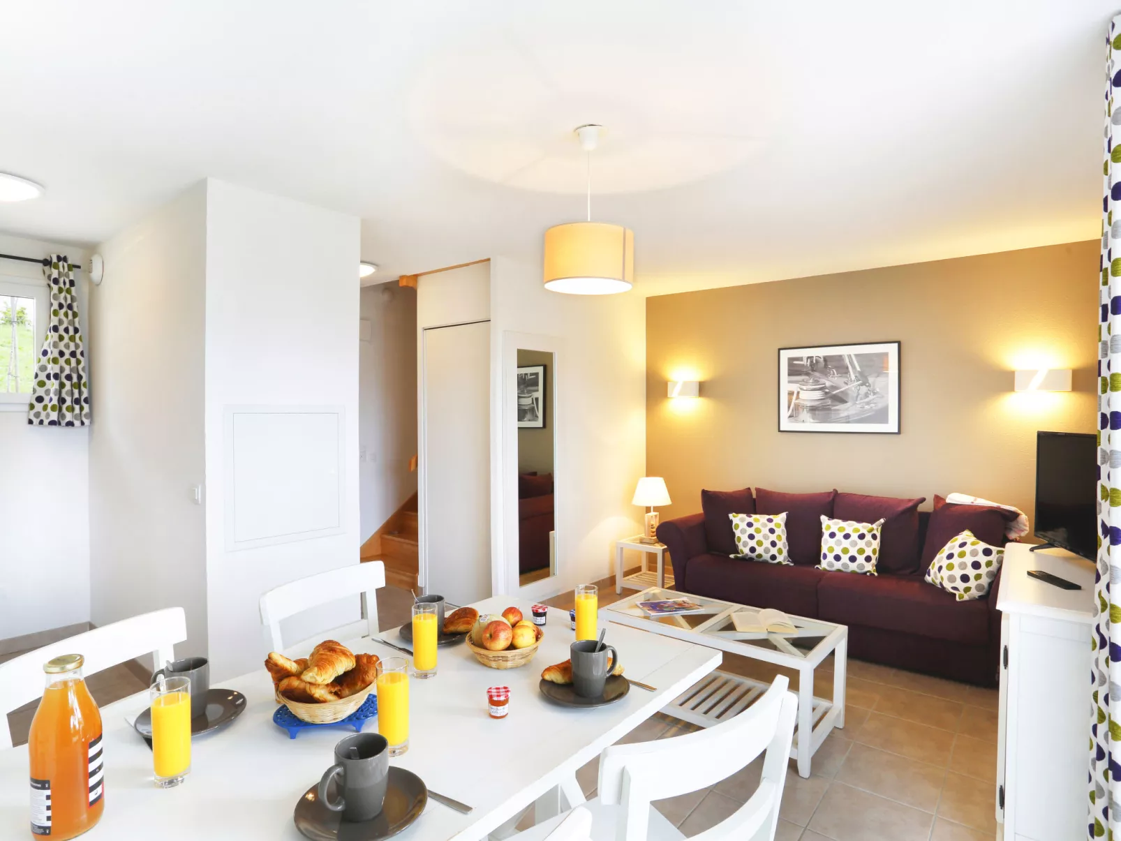 Domaine de la Baie-T3 duplex 6 pers.-Binnen