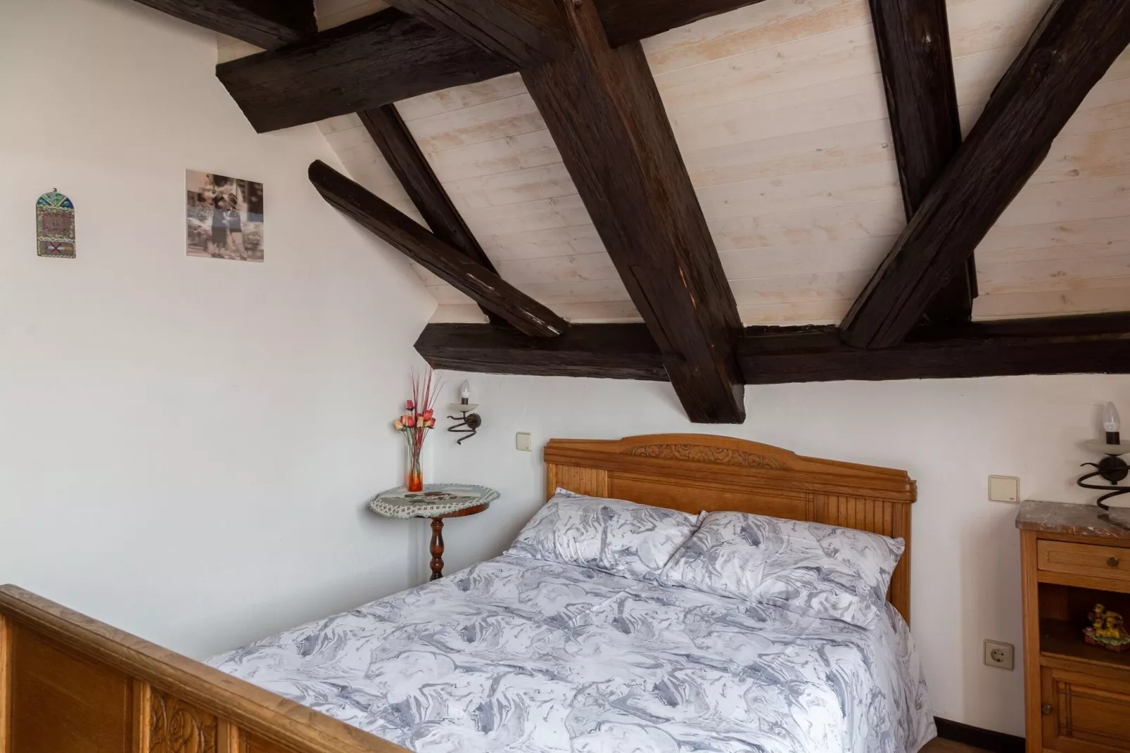 Gite au Grenier d'abondance-Slaapkamer