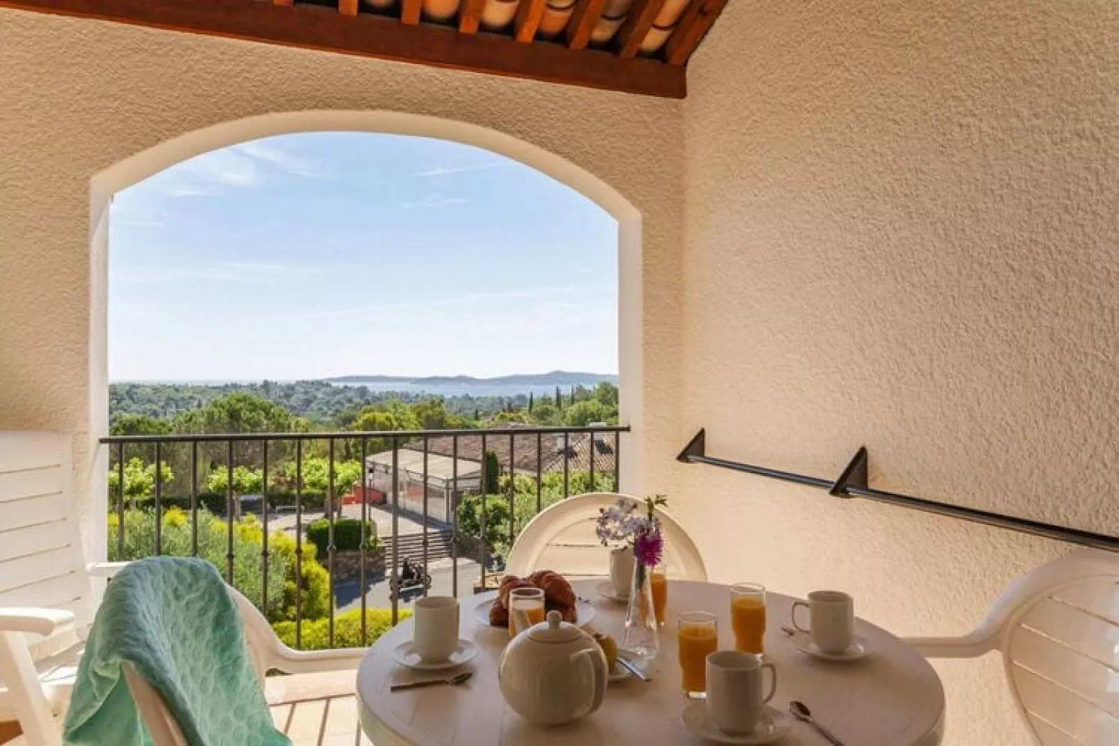Residence Les Restanques du Golfe de St Tropez Grimaud - Studio 5 personnes - 1 coin nuit - Vue mer Standard - Terras