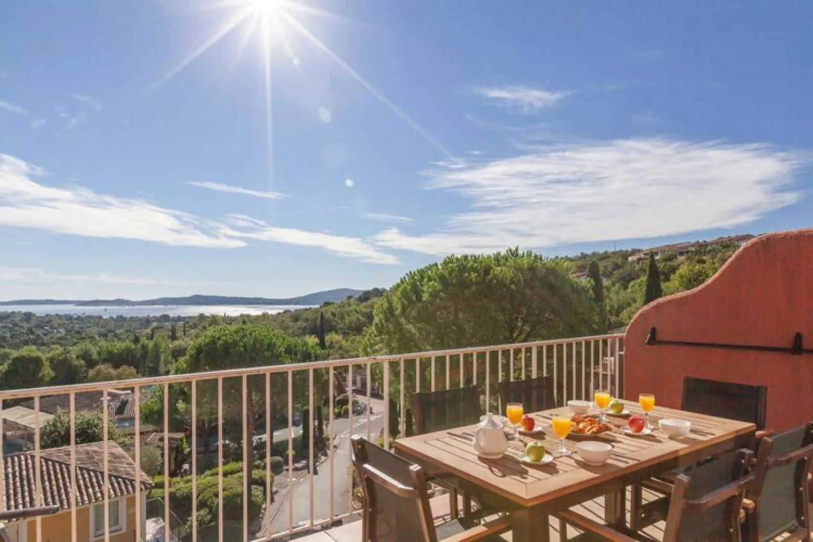 Residence Les Restanques du Golfe de St Tropez Grimaud - Studio 5 personnes - 1 coin nuit - Vue mer Standard - Terras