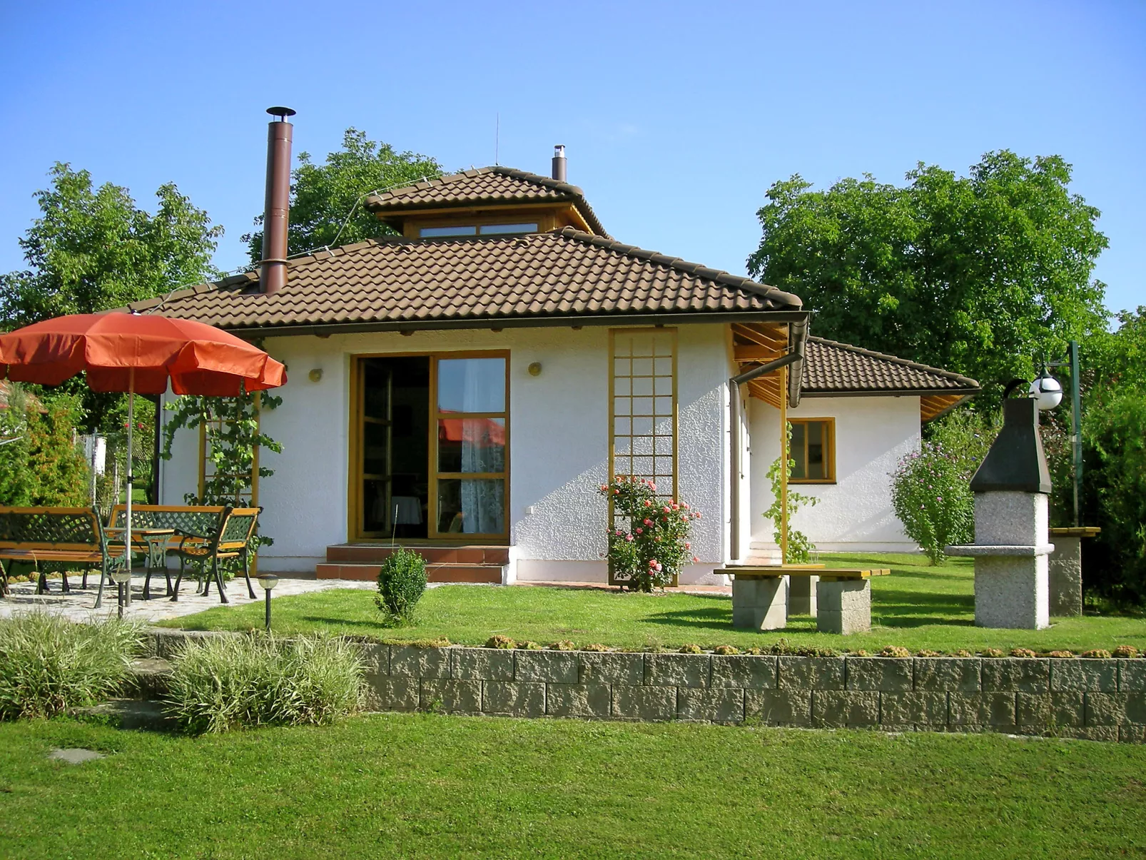 outside