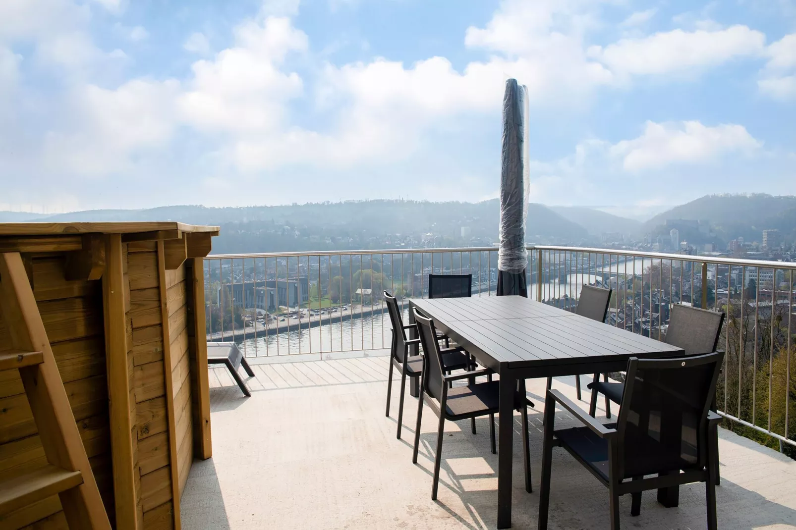 Le Clos bois Marie-Terrasbalkon