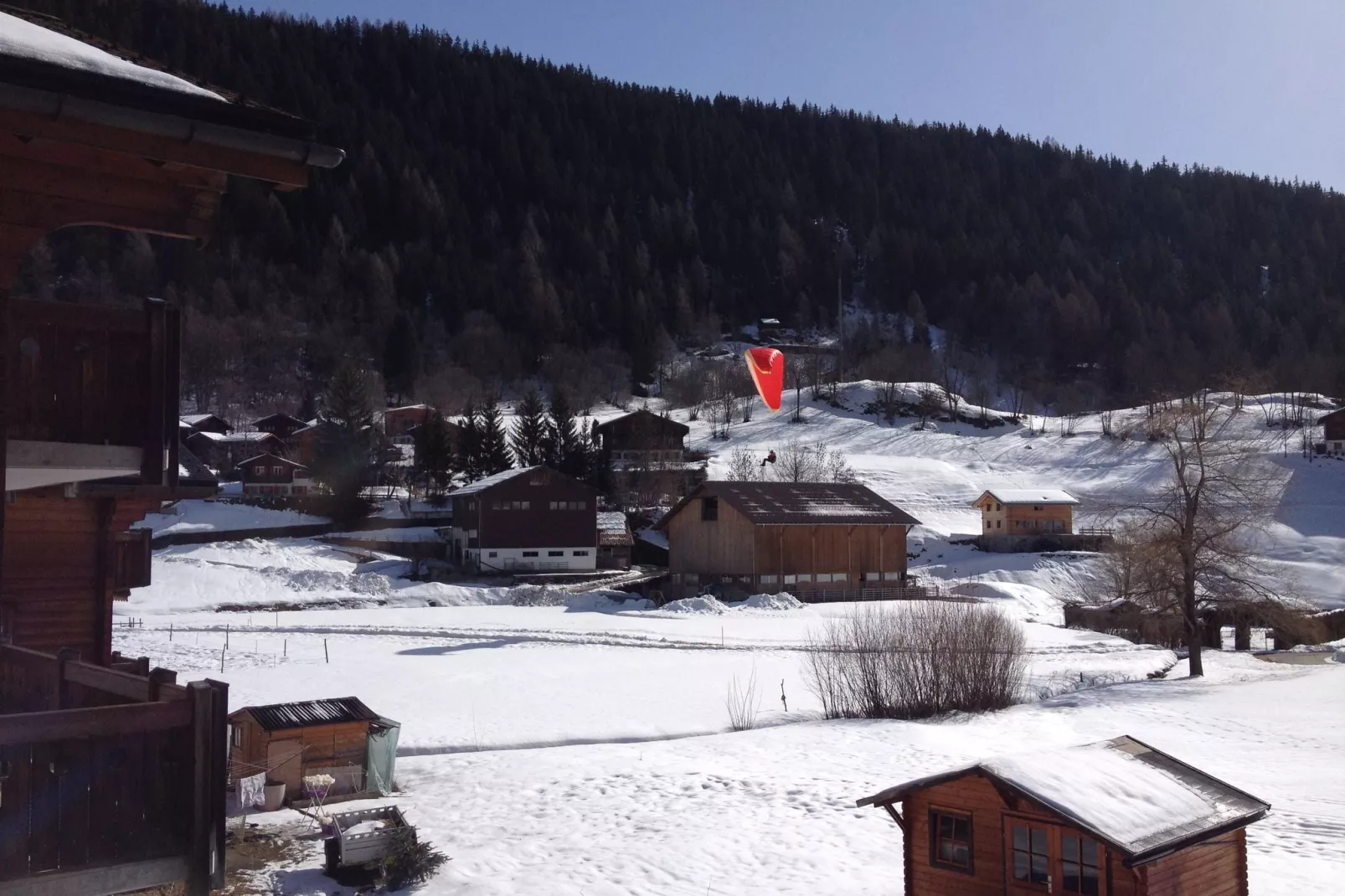Appartement Chalet Kirsanna-Uitzicht winter
