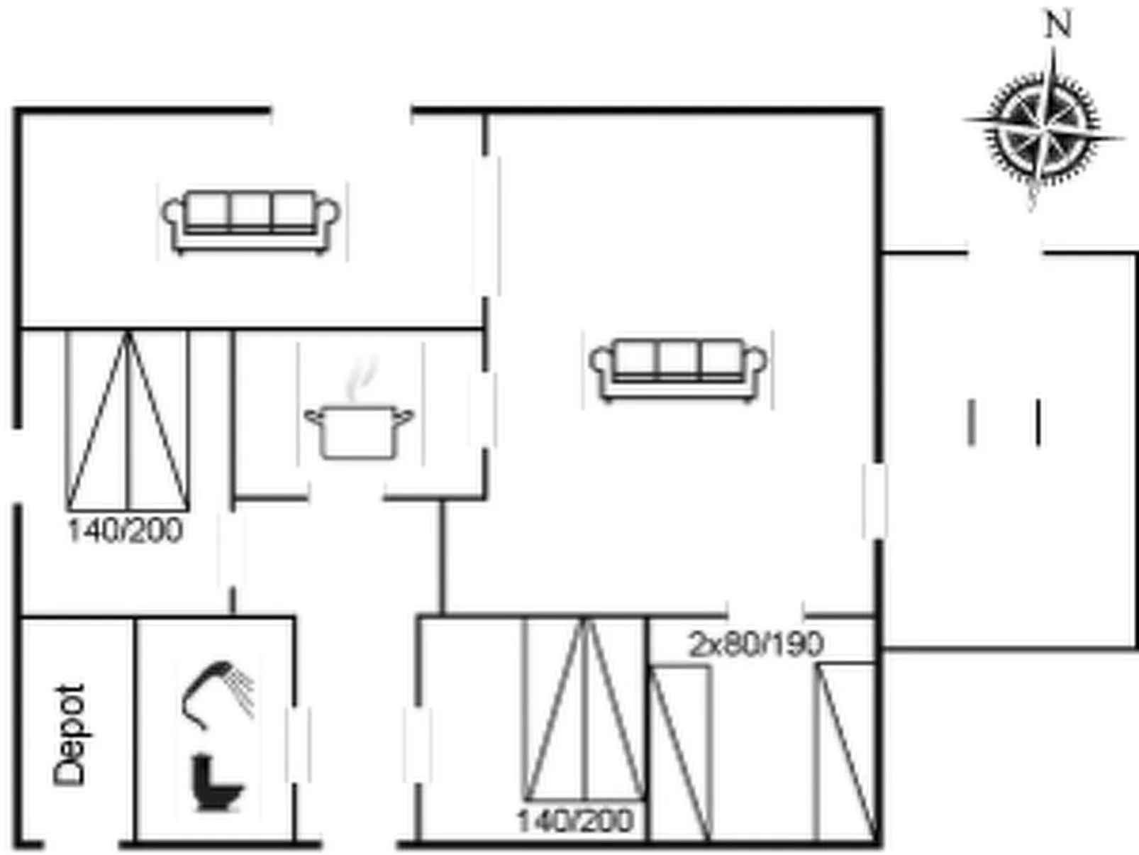"Arbnora" - 400m from the sea-Binnen
