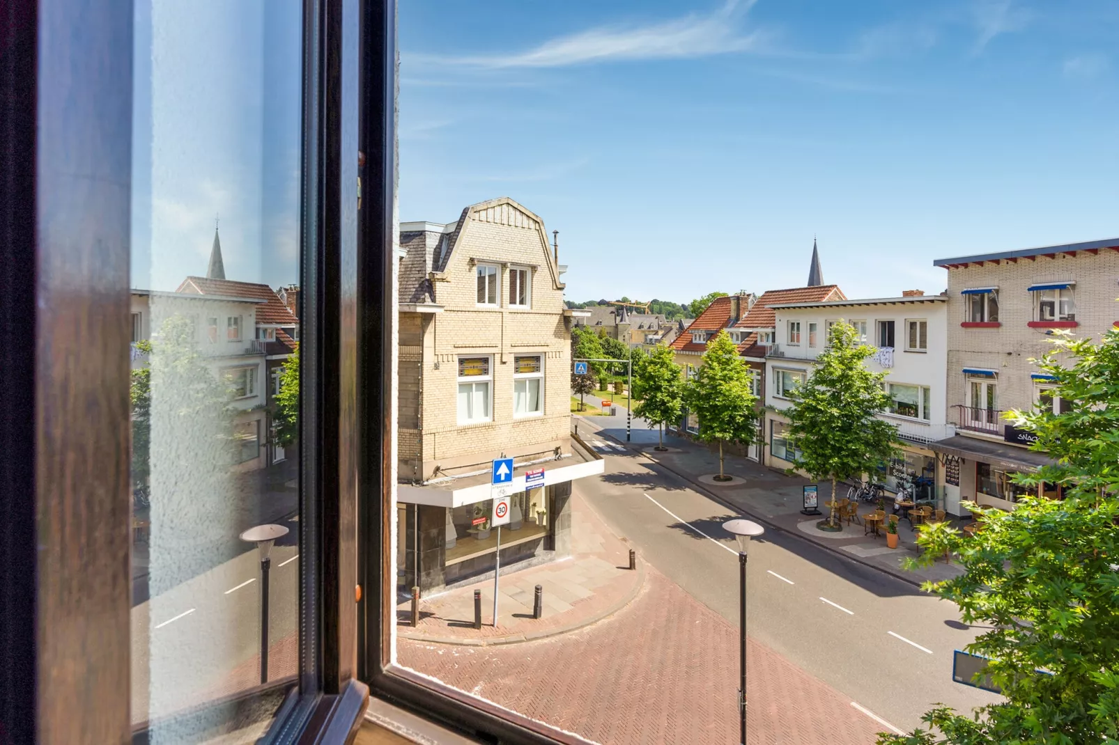 Plenkertstraat Valkenburg - Uitzicht zomer