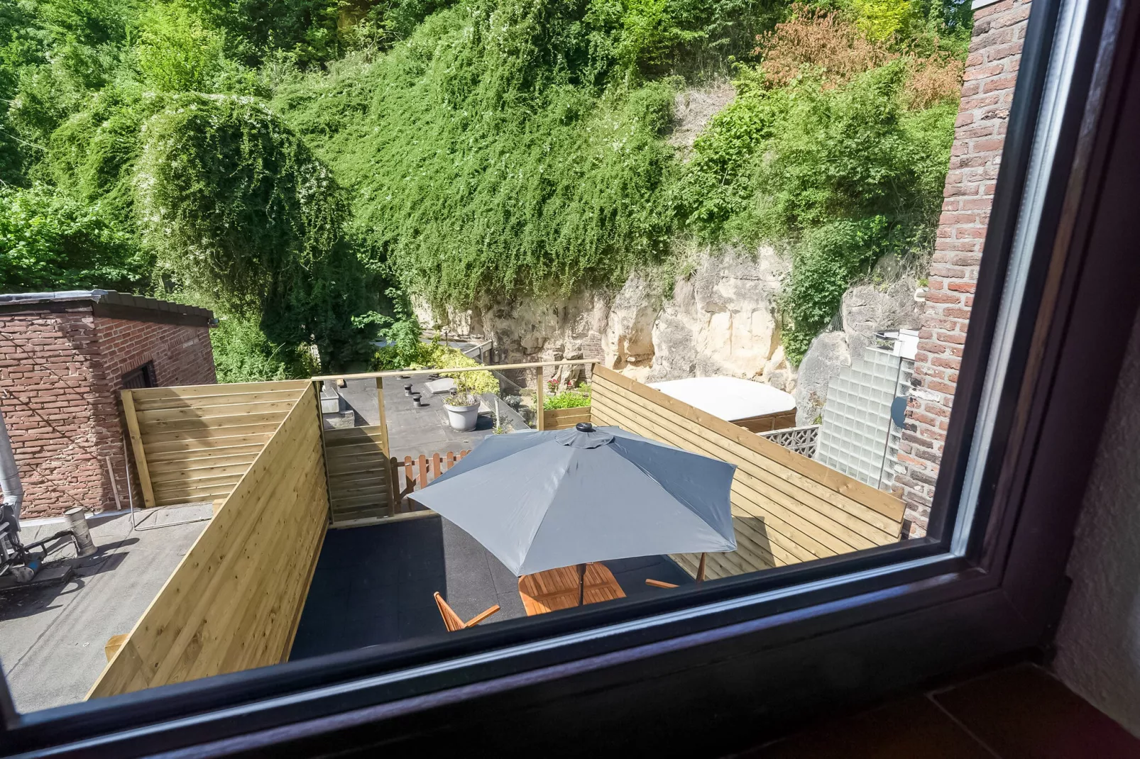 Plenkertstraat Valkenburg - Uitzicht zomer