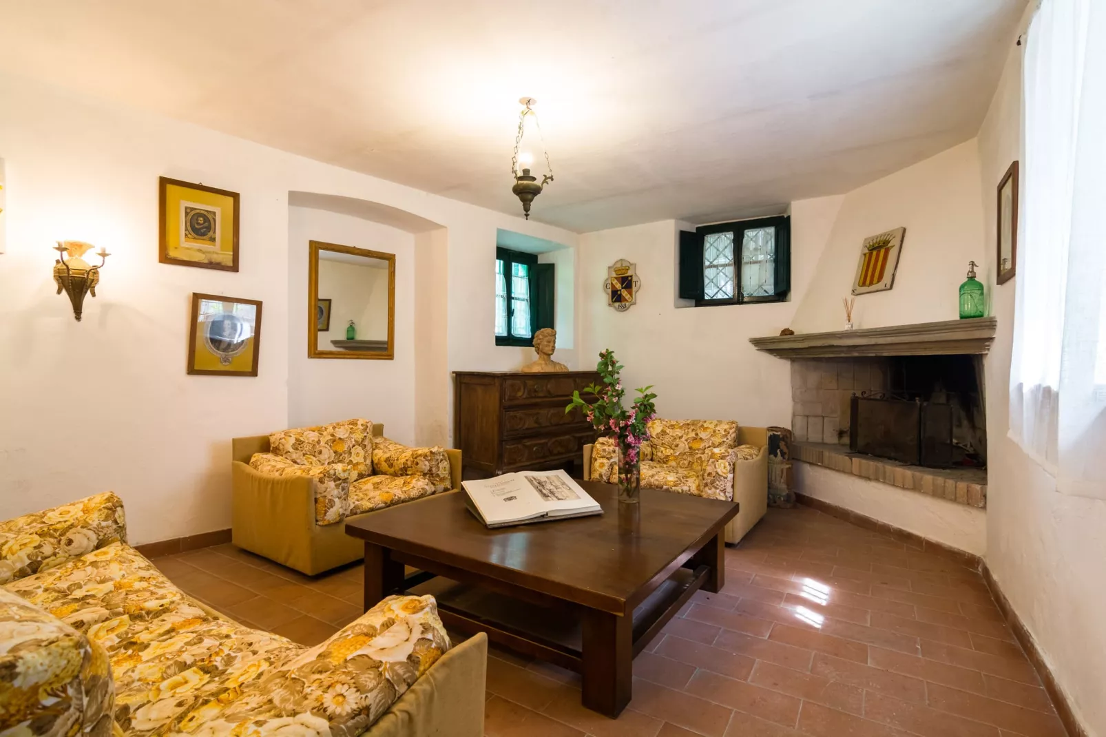 L' Antica Casa-Woonkamer