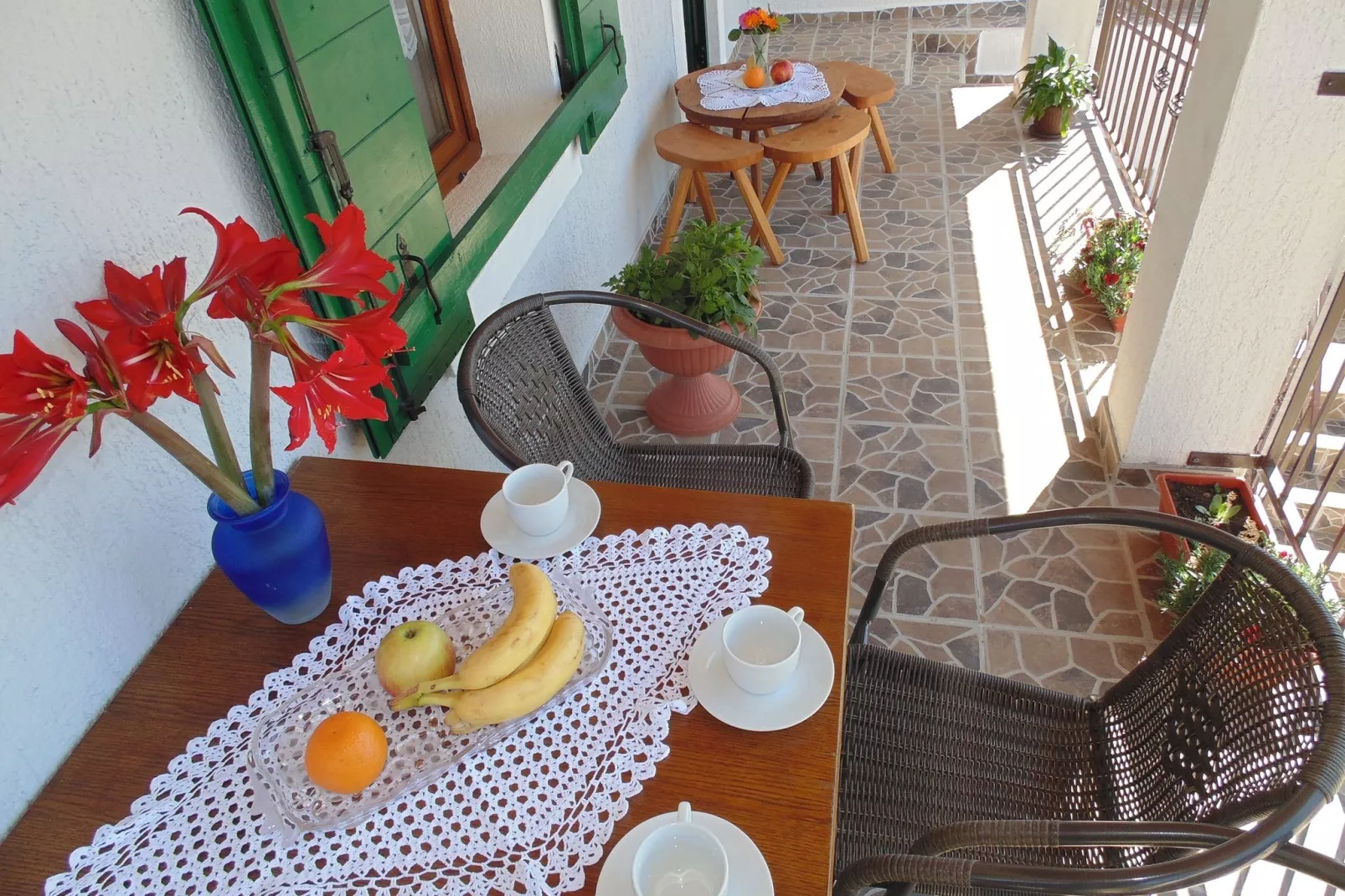 Holiday house Paklenica-Terrasbalkon