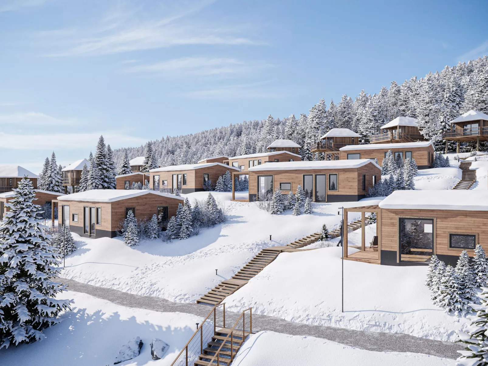 Premium Baumhaus mit 1 Schlafzimmer-Buiten