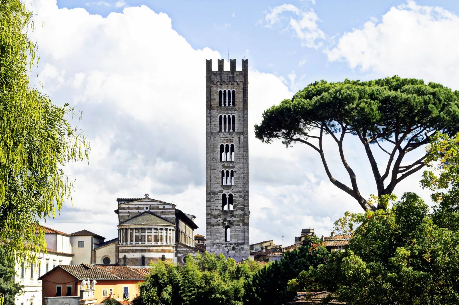 Le Mura di Lucca-Gebieden zomer 1km