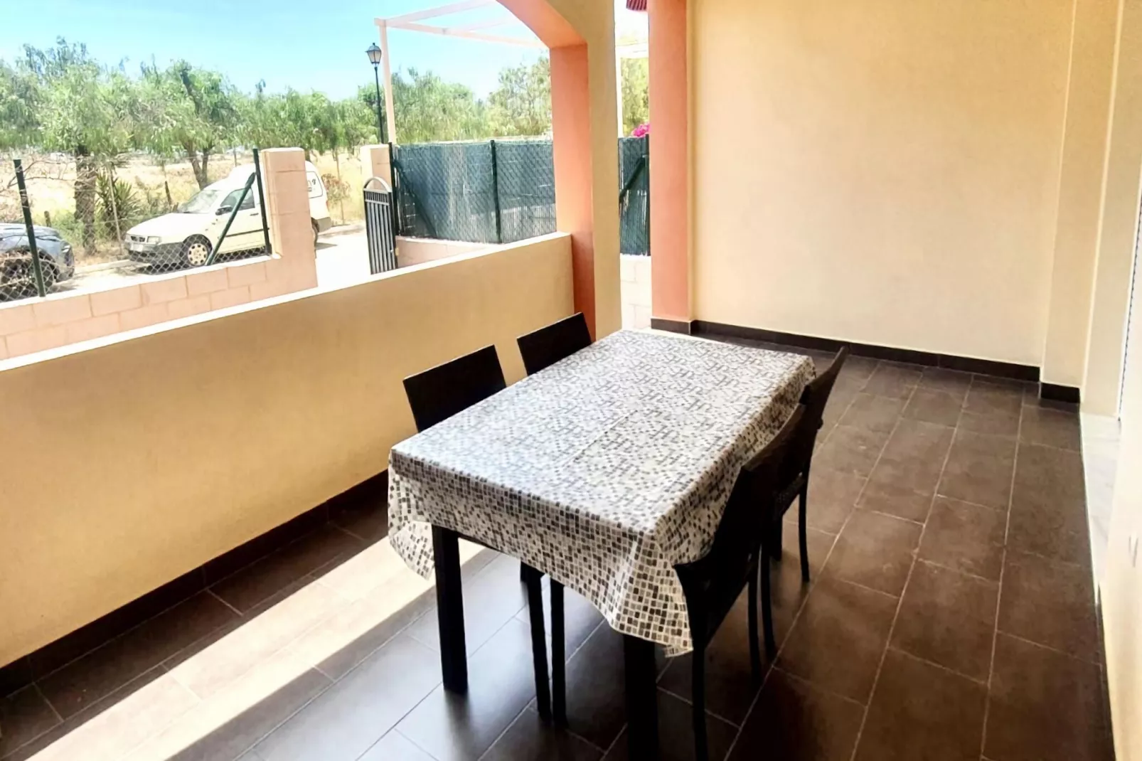 Apto con piscina en Vera playa - Terrasbalkon