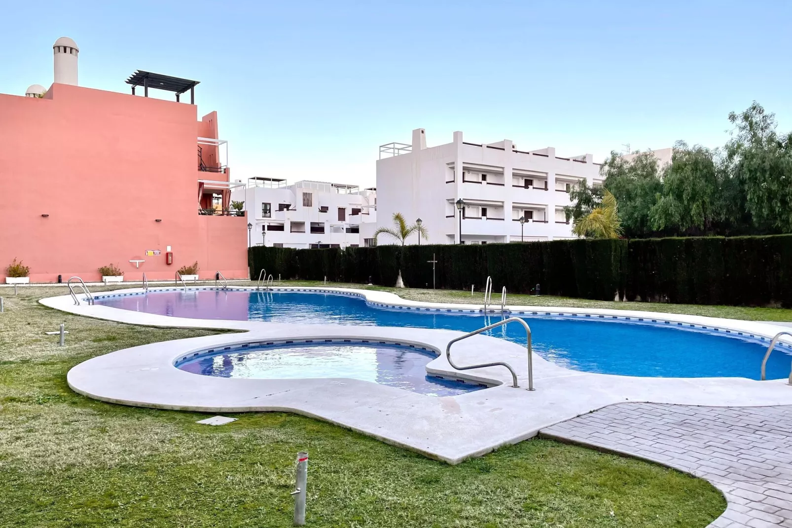 Apto con piscina en Vera playa - Zwembad