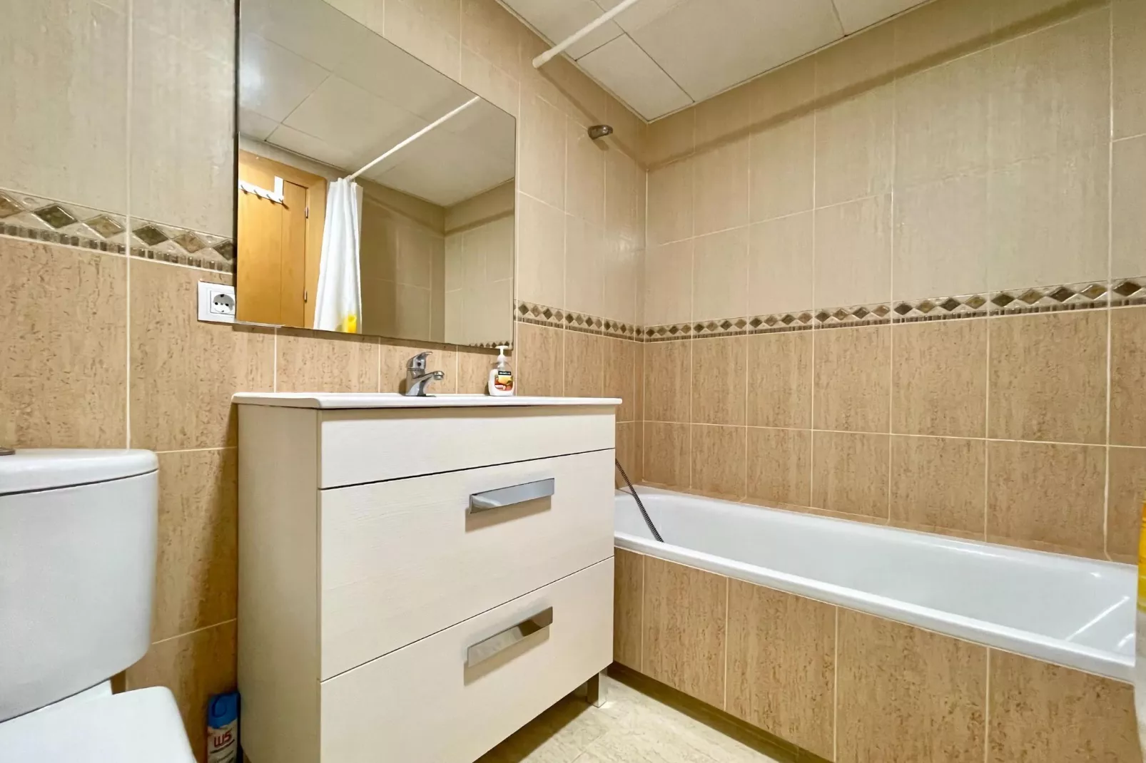 Apto con piscina en Vera playa - Badkamer