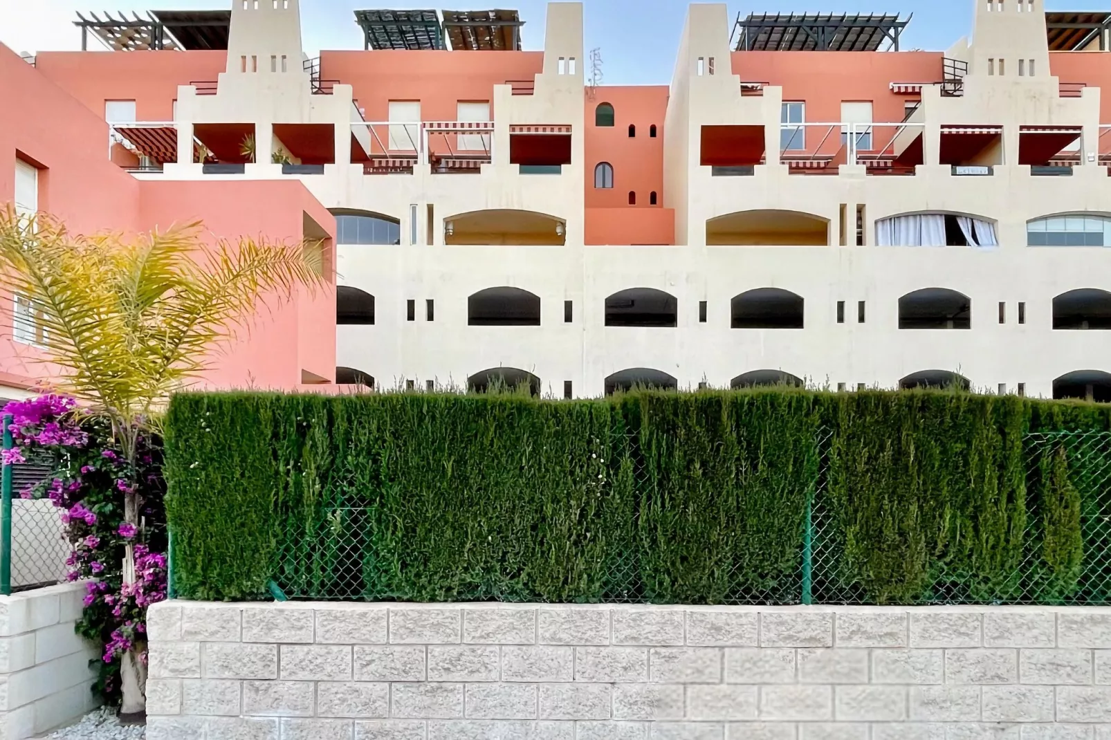 Apto con piscina en Vera playa - Buitenkant zomer