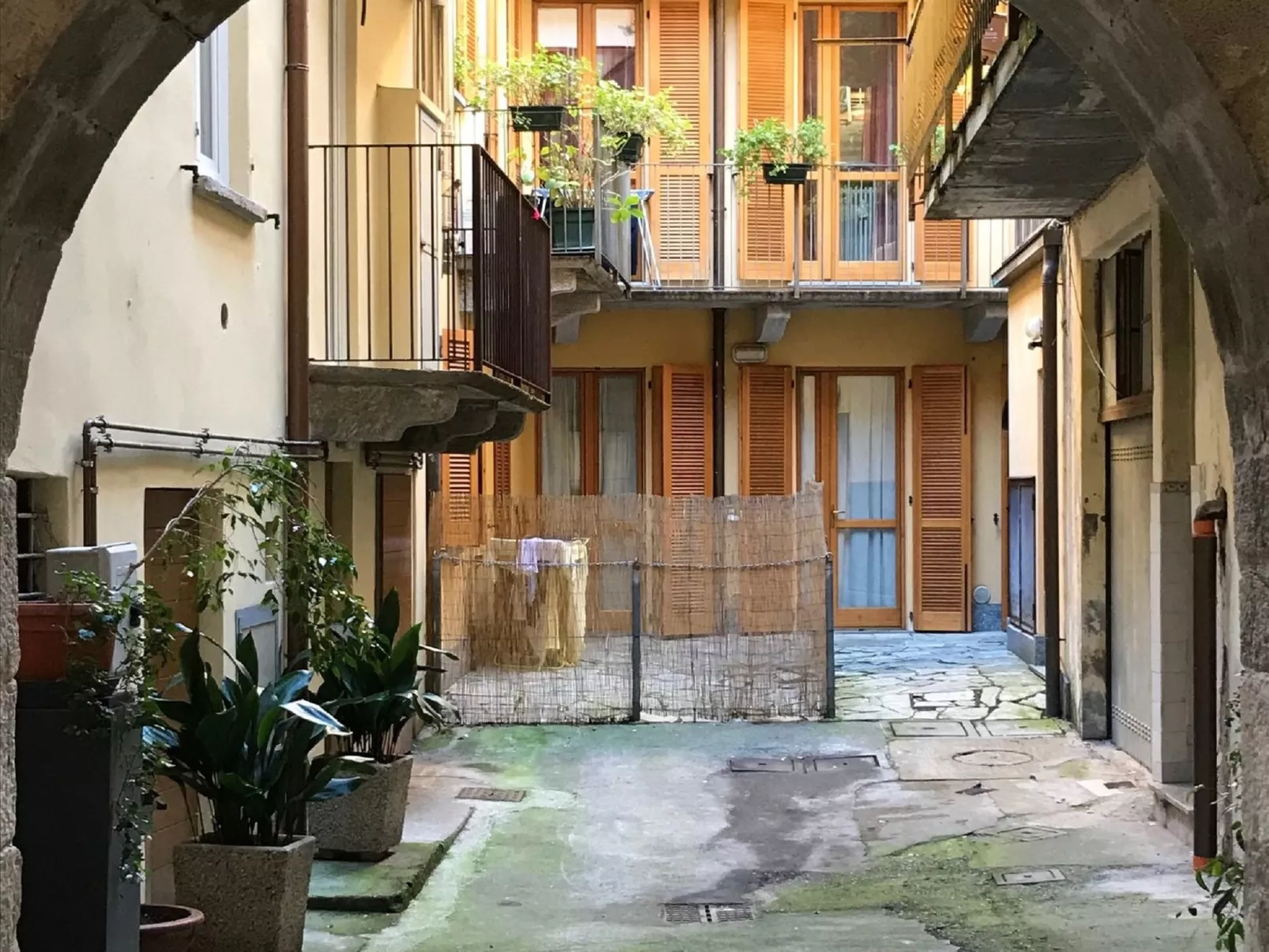 outside
