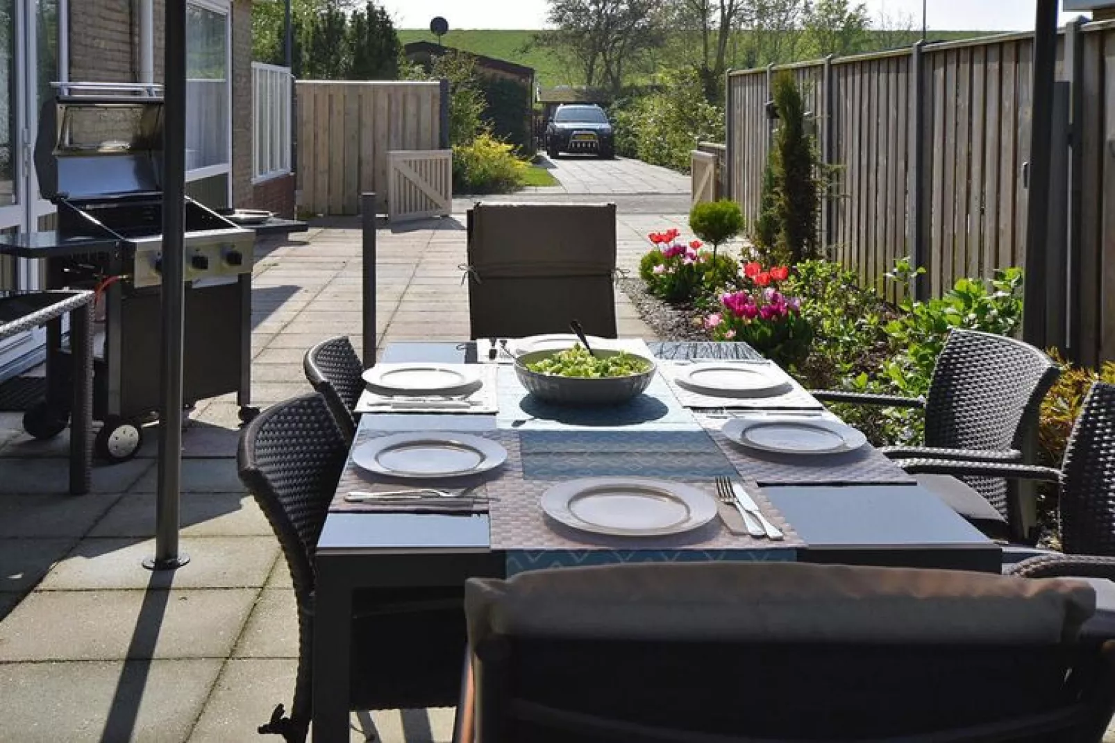 Holiday home, Baarland- - Terras