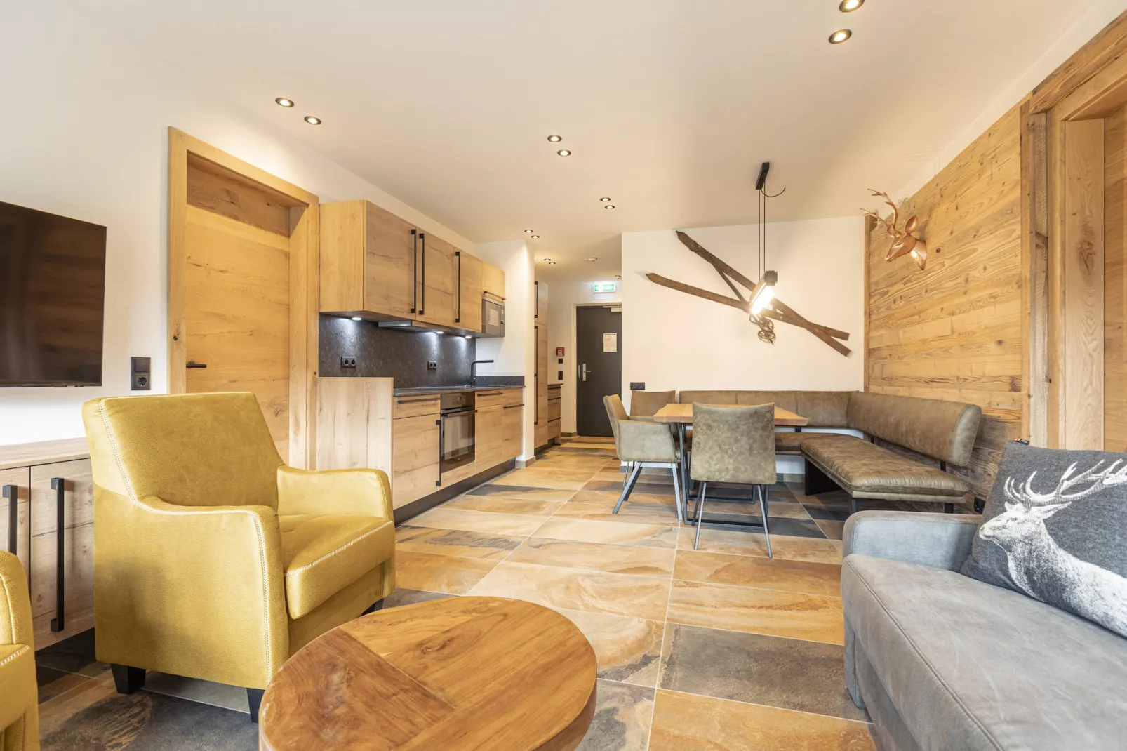 Tauernlodges Uttendorf 1C-Woonkamer