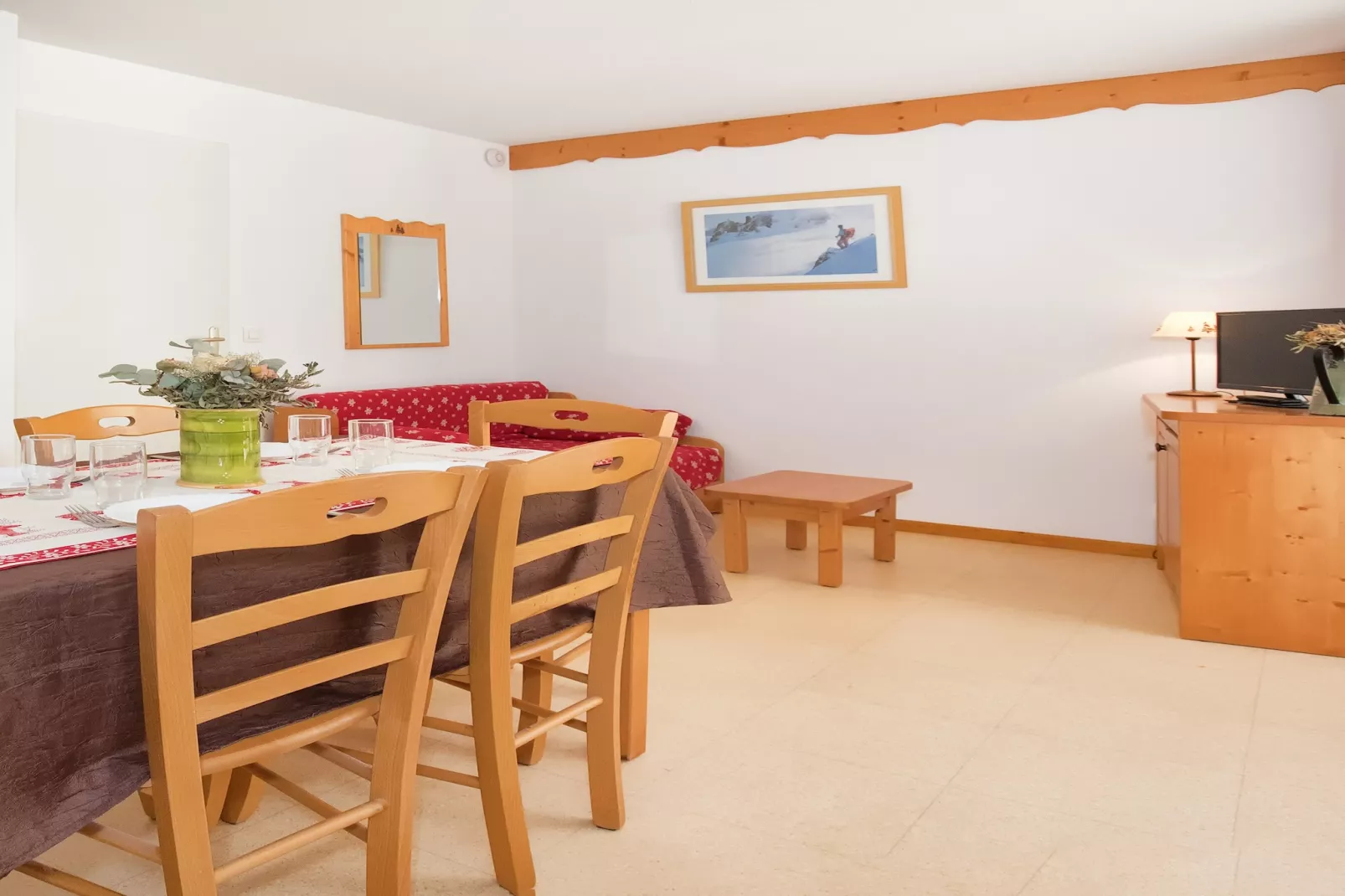 Balcons C 031 - PARC NAT. VANOISE appart. 6 pers.-Woonkamer