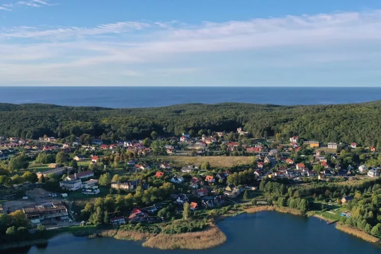 Dom wakacyjny dla 3 osób nad jeziorem Wisełka-Gebieden zomer 1km
