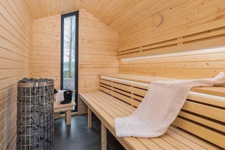 Domy wakacyjne dla 4 osób nad jeziorem Wisełka-Sauna