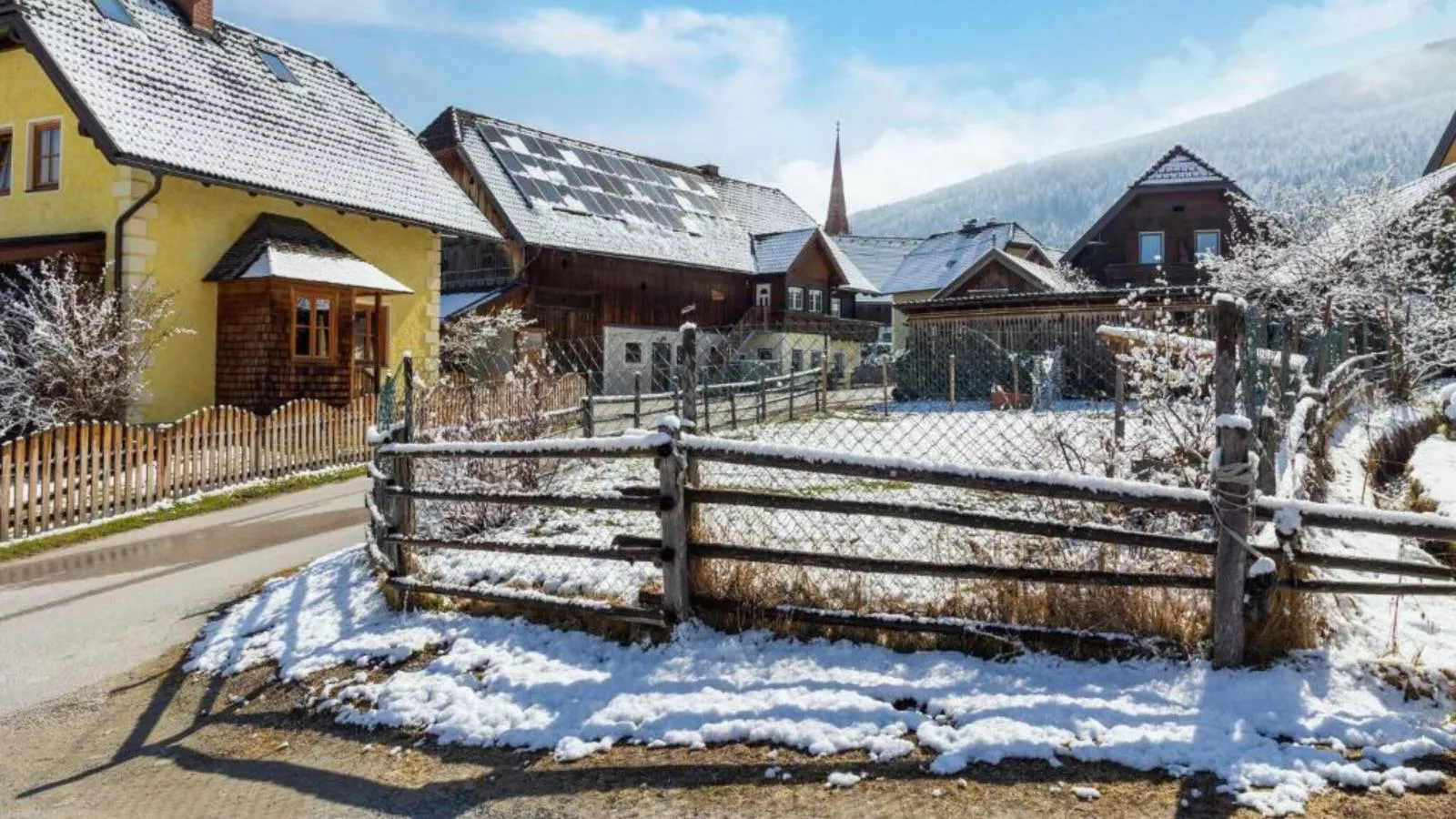 An der Piste-Gebied winter 1km