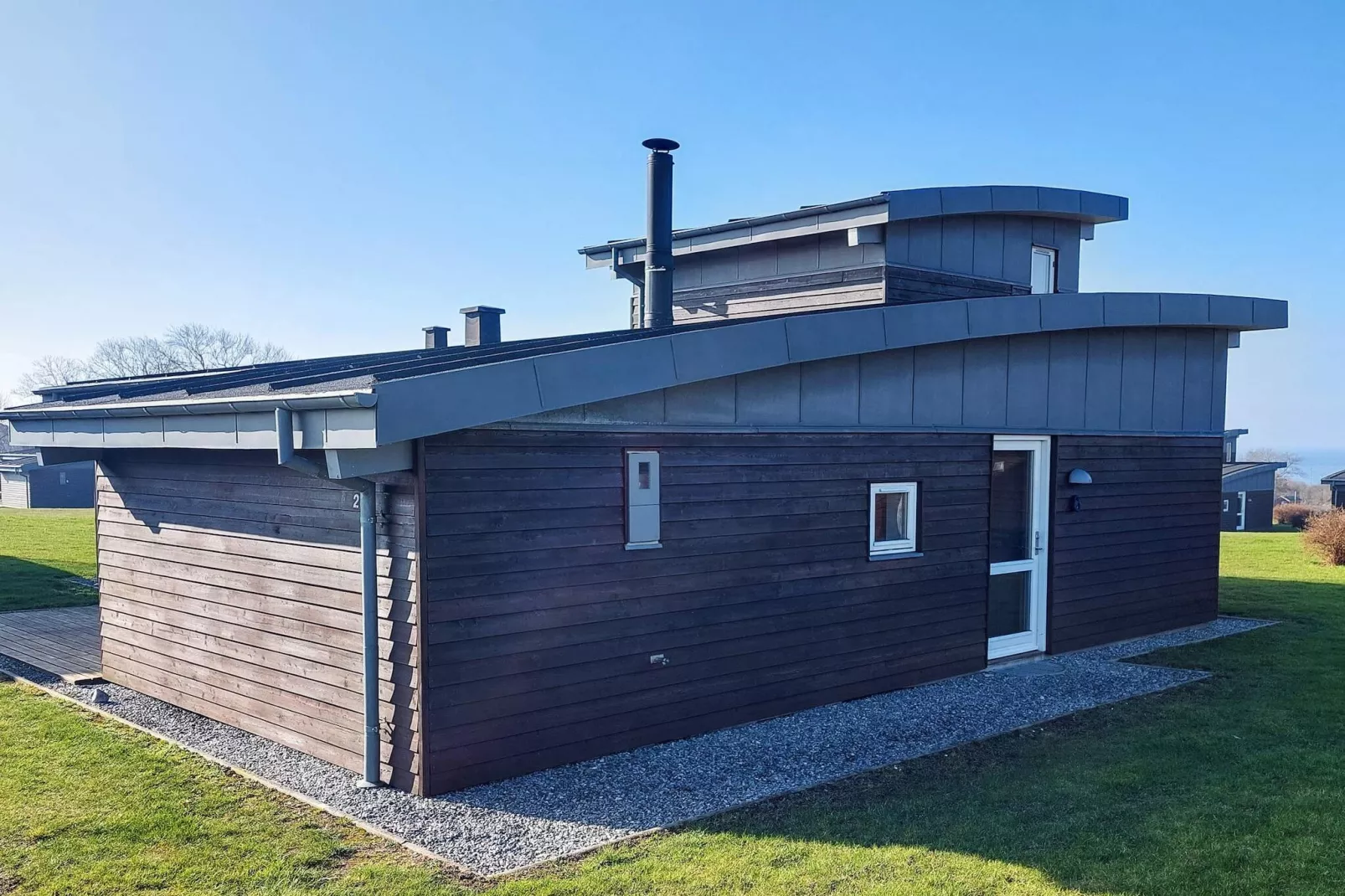 Goed onderhouden vakantiehuis in Faborg-Buitenlucht