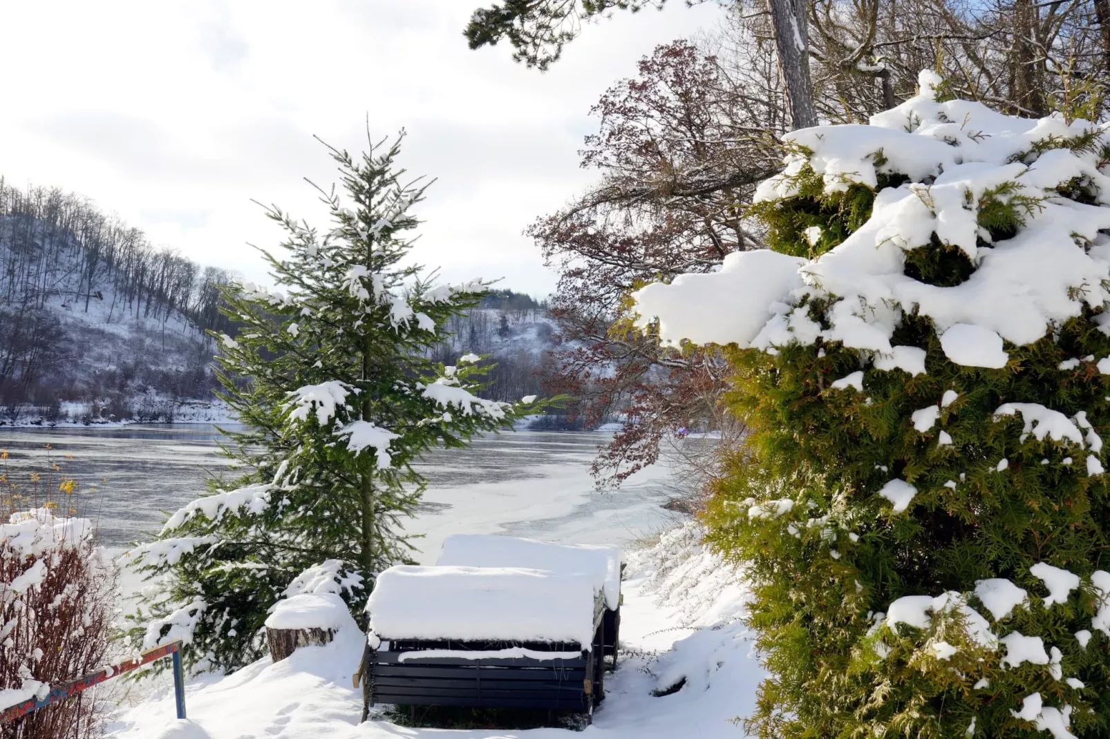 Altes Bootshaus 3-Uitzicht winter