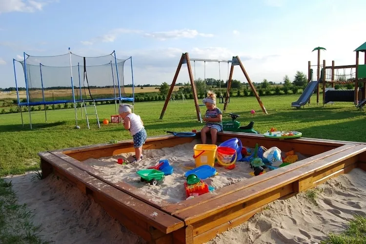 Piętrowe domki wakacyjne dla max 6 osób Mielenko-Tuinen zomer