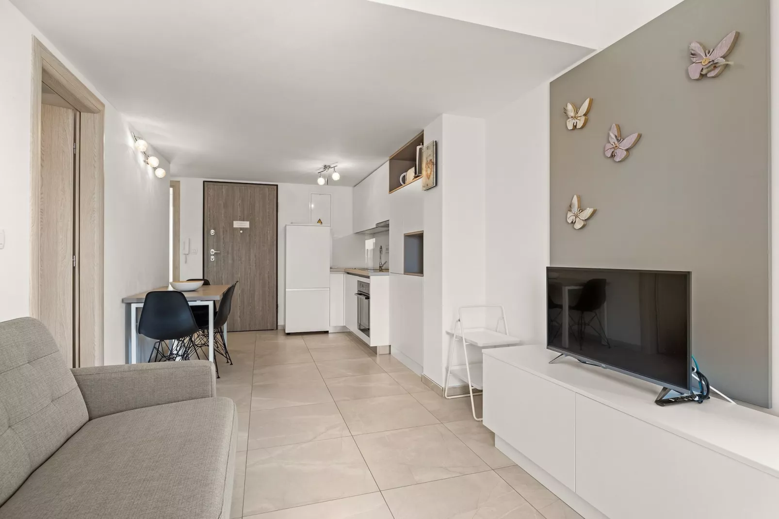 Apartment Paula with Sea View-Woonkamer