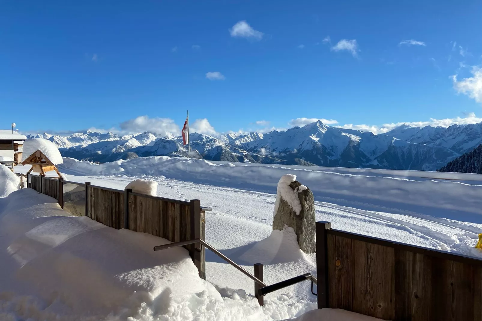 Ferienhaus Hirschbichlalm 8 Personen-Uitzicht winter