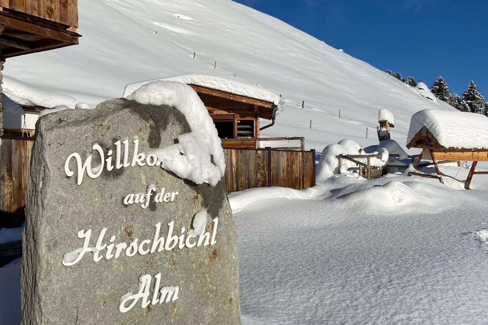 Ferienhaus Hirschbichlalm 6 Personen-Gebied winter 1km