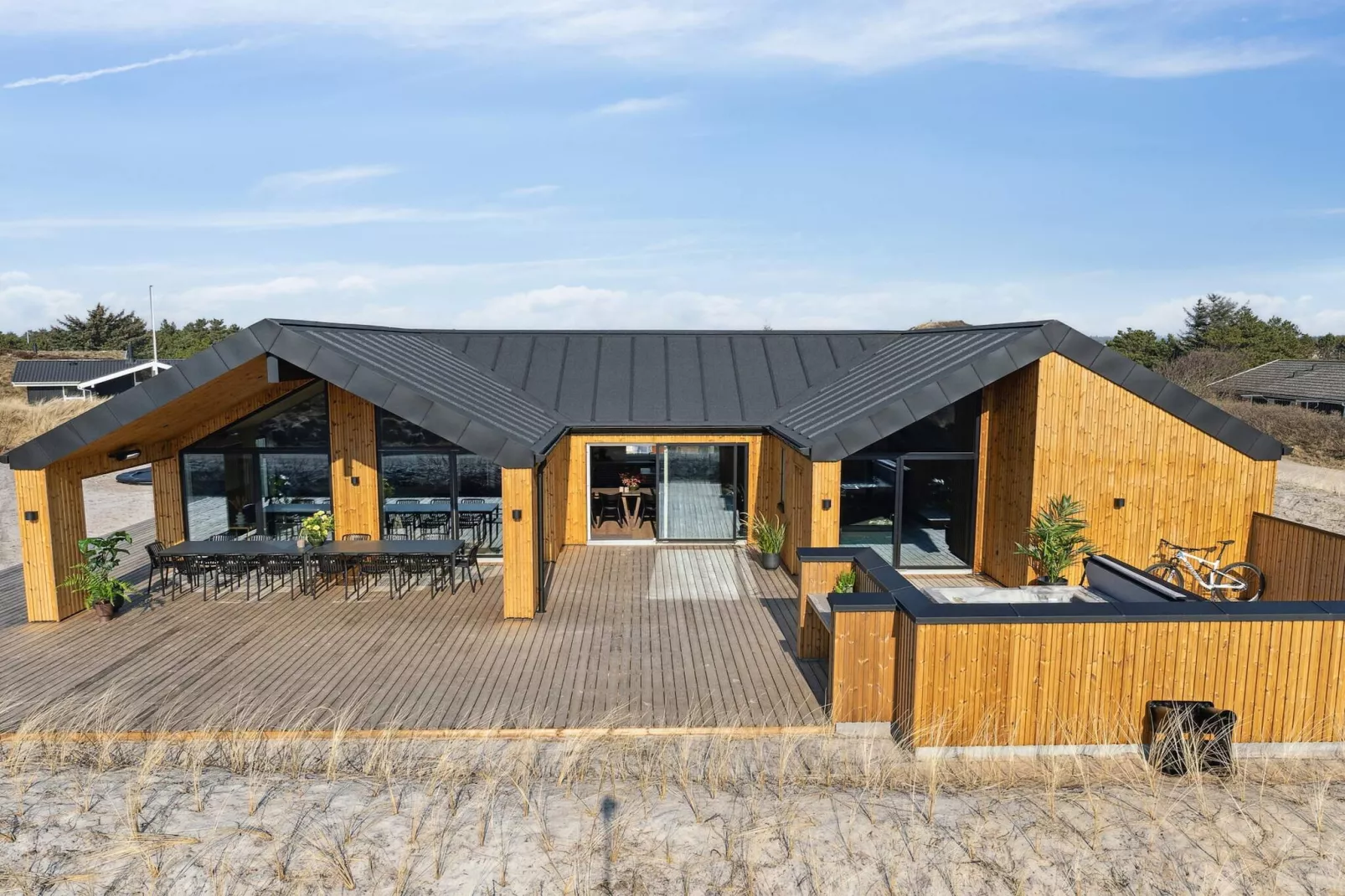 5-sterren vakantiehuis in Henne Beach-Buitenlucht