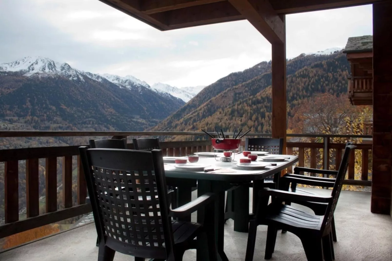 Tschoueilles 013 MOUNTAIN & VIEW - chalet 12 pers-Terrasbalkon