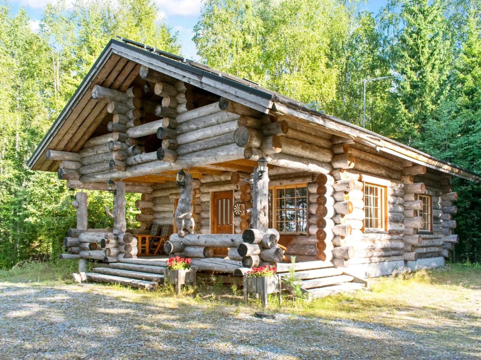 outside